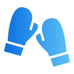 winter gloves Gradient icon