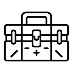 Toolbox icon vector image. Can be used for Construction Tools.