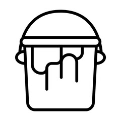 Paint Bucket icon vector image. Can be used for Construction Tools.