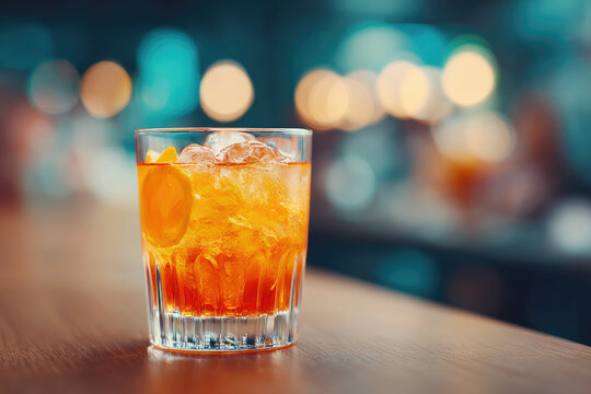 Refreshing cocktail preparation demonstration trendy bar beverage photography urban environment close-up view mixology concepts