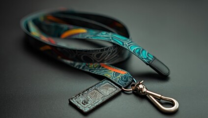 Promotional lanyard mockup designed for events, perfect for customizing for brand identity.