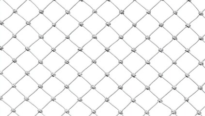 Fototapeta premium Diamond-shaped, knotted wire mesh