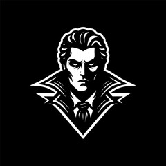 Stylish Gothic Vampire Logo Design