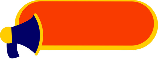Sale Promotin Banner With Meghaphone Icon