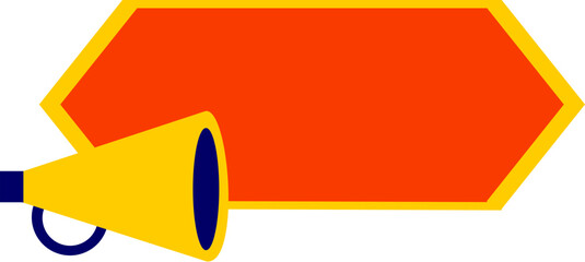 Sale Promotin Banner With Meghaphone Icon