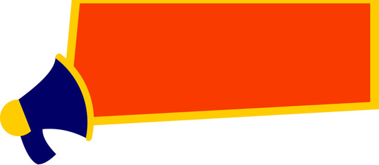Sale Promotin Banner With Meghaphone Icon
