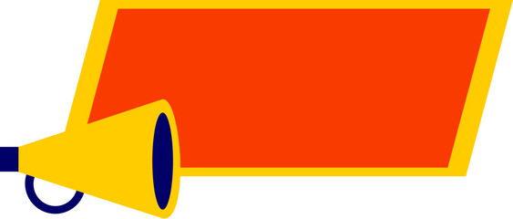 Sale Promotin Banner With Meghaphone Icon
