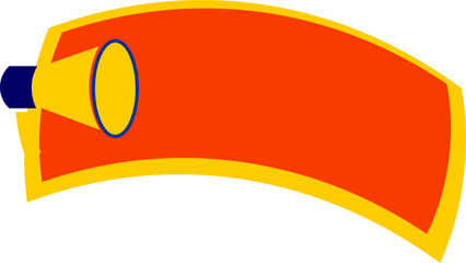 Sale Promotin Banner With Meghaphone Icon