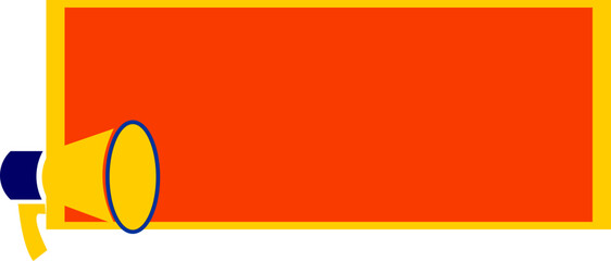 Sale Promotin Banner With Meghaphone Icon