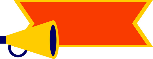 Sale Promotin Banner With Meghaphone Icon