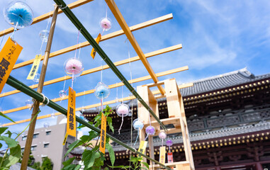 神奈川県川崎市　川崎大師の風鈴市