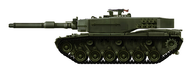 German modernization project for the M48 tank, with the installation of a turret from the Leopard 2A4 tank © Tikros