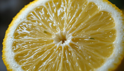 closeup of lemon