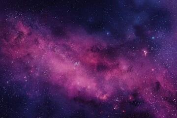 Exploring the vastness of dark pink and purple galaxy patterns filling the night sky with stars and cosmic wonders during a serene celestial observation