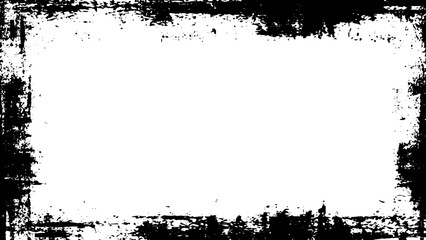 Grunge textured frame vector illustration border