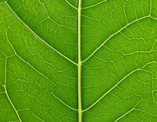 Close-up of a leaf's intricate veins