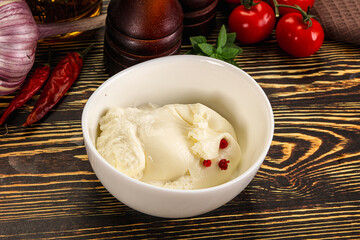 Italian soft young cheese burrata