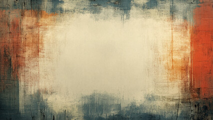 Painted canvas artwork, modern vector abstract backdrop design. Rough textured brush strokes painting