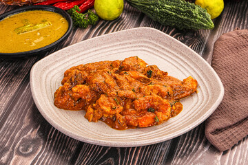 Indian cuisine - Prawns malabar masala