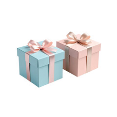 Obraz premium A vibrant red gift box with a gold ribbon and bow, perfect for Christmas, birthdays, or any special celebration