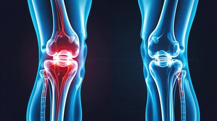 Painful and Healthy Knee