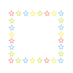 colorful star frame