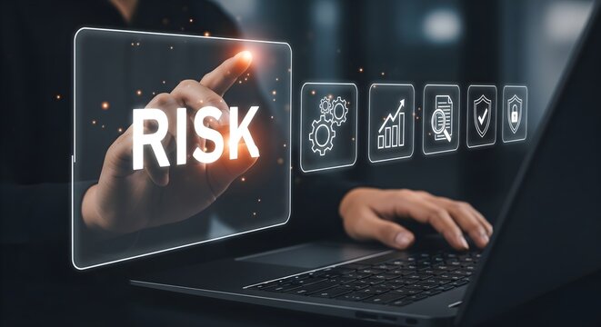 Focusing on business efficiency and external collaboration, the image shows a central outsourcing concept surrounded by icons related to tools, analytics, people, and processes.