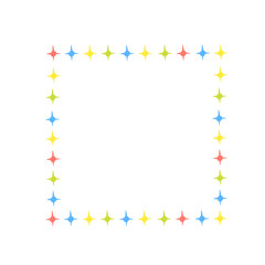 Obraz premium colorful star frame