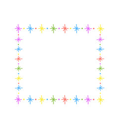 Obraz premium colorful star frame