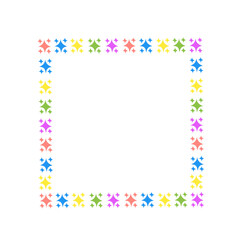 colorful star frame