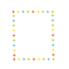 colorful star frame