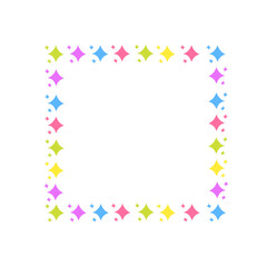 colorful star frame