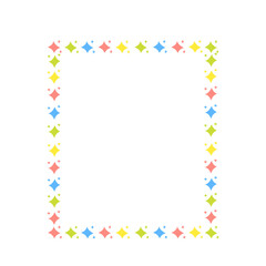 colorful star frame
