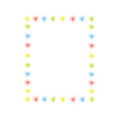 Obraz premium colorful star frame