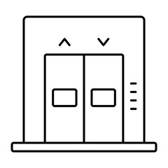 Elevator outline icon