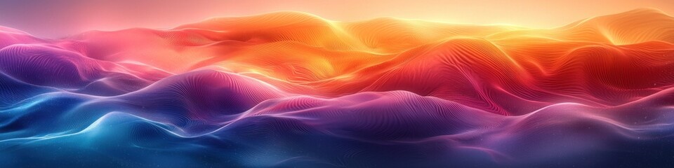 Abstract Neon Color Gradient Blurred Background with Dynamic Effect. Abstract Modern Dynamic Colors Gradient Background. Grainy Texture Background Style with Copy space.
