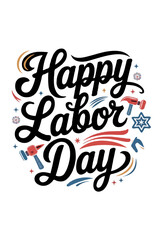 Obraz premium USA Labor Day Typography Tees – Creative T-Shirt Design for American Holiday