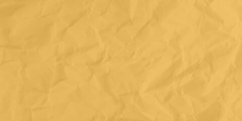 Abstract background of crumpled yellow paper stock photo