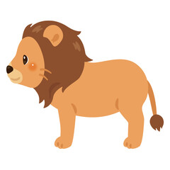 ライオンの横向きイラスト