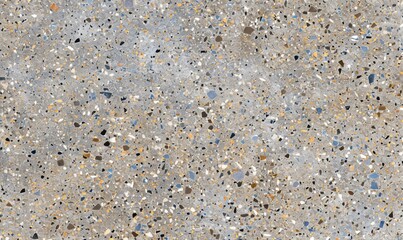 Fototapeta premium Polished concrete texture with aggregate and speckles for construction design
