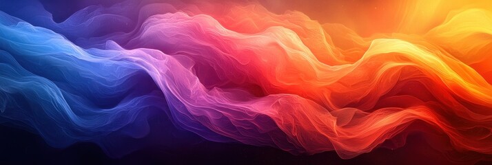 Abstract Neon Color Gradient Blurred Background with Dynamic Effect. Abstract Modern Dynamic Colors Gradient Background. Grainy Texture Background Style with Copy space.