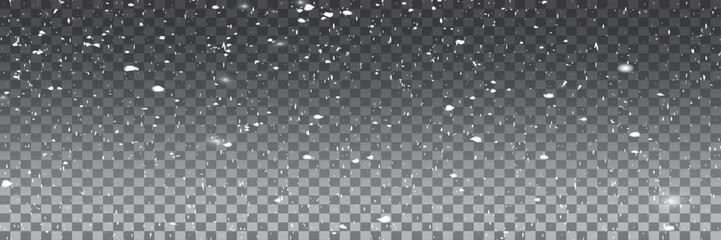Abstract winter background from snowflakes blown