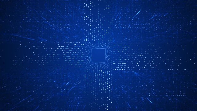 Growing circuit board Blue glowing circuit board electronic high tech growing Digital tree. Future technology block chain. fast digital computing, robot revolution Big data, artificial intelligence. - Powered by Adobe