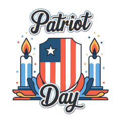 Colorful 9/11 Vector Art for Patriot Day Graphics