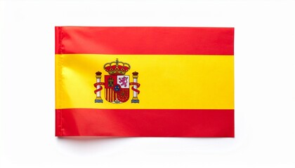 Fototapeta premium flag on the white 