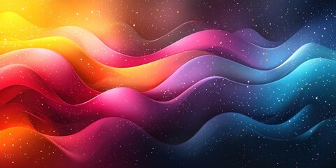 Abstract Neon Color Gradient Blurred Background with Dynamic Effect. Abstract Modern Dynamic Colors Gradient Background. Grainy Texture Background Style with Copy space.	