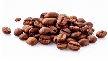 Naklejka premium coffee beans isolated on white