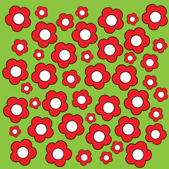 Flower Pattern Vector Design