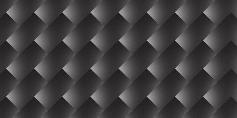 Repeating abstracts with interconnected parallelogram or diamond shapes, create a 3D effect and depth. Black and white, modern and minimalist design.
