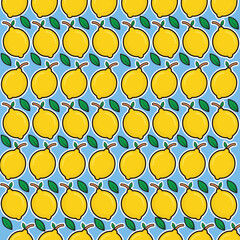 Lemon Pattern Vector Design